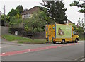 Abel & Cole delivery van, Risca Road, Newport