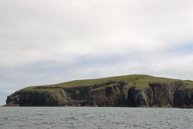 Strandburgh Ness, Fetlar, from the sea