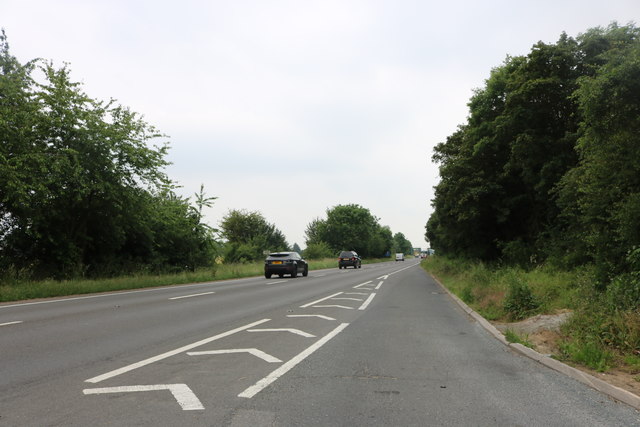 Layby on the A15, Etton © David Howard cc-by-sa/2.0 :: Geograph Britain ...