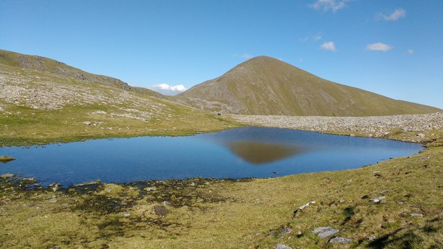 Unnamed loch in the Fannichs with Sgurr Mor