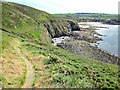 SH2989 : The Anglesey Coastal Path approaching Porth Swtan (Church Bay) by Jeff Buck