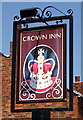 Sign for the Crown Inn, Awsworth