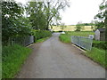 Minor road and bridge crossing the Burn of Kilry