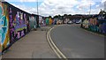 Graffiti along All Saints Road in Leicester