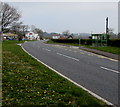 Towards a bend in the A470, Libanus, Powys