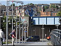 North Clyde Line and mural, Partick, Glasgow