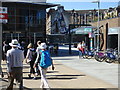 Partick station and basketball mural, Glasgow