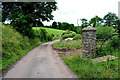 Round stone pillar along Bridge Road, Drumskinny