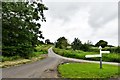 Cucklington: Road junction in Tinker