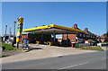 Service station on Stanton Road (A444), Stanton