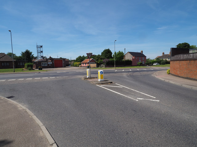 Tesco exit junction with A1075