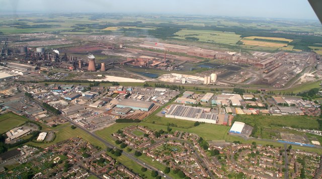 Scunthorpe Steel Works and Industrial... © Chris cc-by-sa/2.0 ...