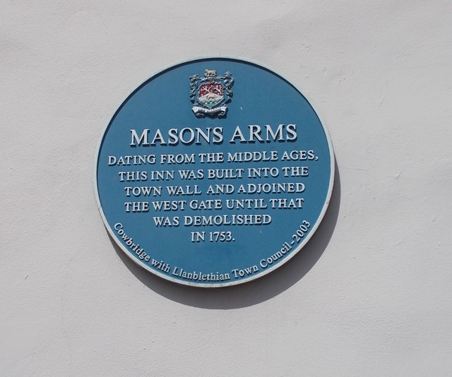 Plaque on The Market Place Restaurant  - High Street