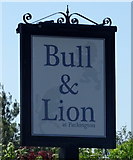 SK3614 : Sign for the Bull & Lion, Packington by JThomas