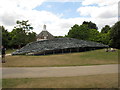 TQ2679 : Serpentine Gallery Pavilion 2019, showing roof and mound by David Hawgood