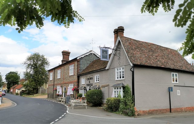 Crown And Thistle, Great Chesterford © Chris Morgan :: Geograph Britain 