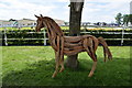 Horse sculptured out of wood - 179th Omagh Annual Agricultural Show 2019