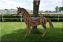 H4374 : Horse sculptured out of wood - 179th Omagh Annual Agricultural Show 2019 by Kenneth  Allen
