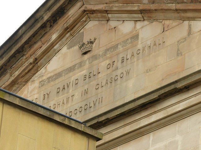 Inscription on the rear of the former Queen's Rooms