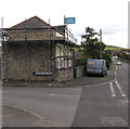 Scaffolding on a suburban corner, Weymouth