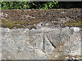 Ordnance Survey Cut Mark with Rivet