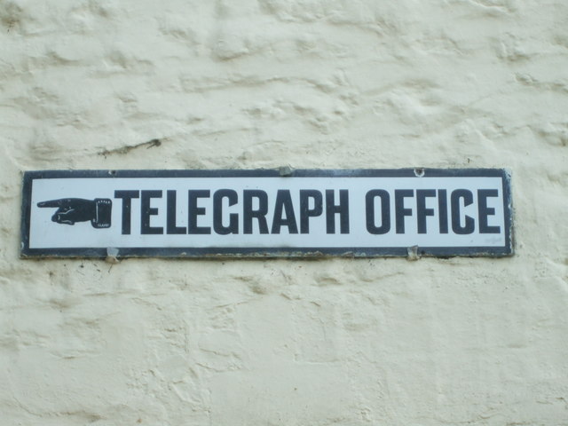 Telegraph office sign