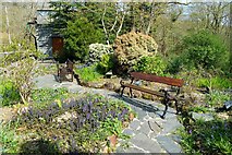SH6541 : The Memorial Garden at Tan-y-Bwlch Station by Jeff Buck