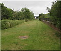 Grassy area near Rhymney railway station