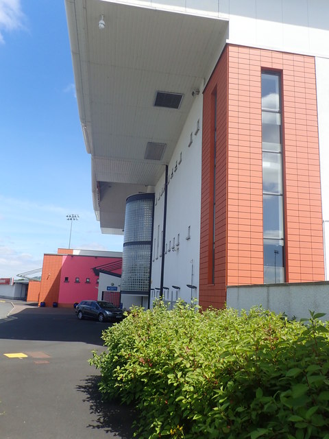 The rear of the Grandstand building at the Dundalk Stadium