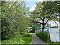 Footpath on the edge of new development