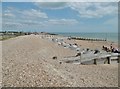 SZ7098 : South Hayling, groynes by Mike Faherty