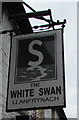 White Swan name sign, Llanfrynach