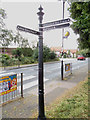 Signpost at Diss Park