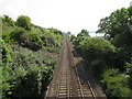 Railway line towards Teignmouth, close to Luxton