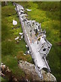 SH6763 : Aircraft Wreckage Below Bwlch Cyfryw-drum by Chris Andrews