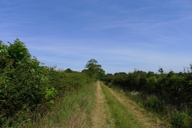 The Rutland Round on a track heading  north to Pickworth