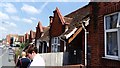 View of the former Winnocks Charity almshouses on Military Road