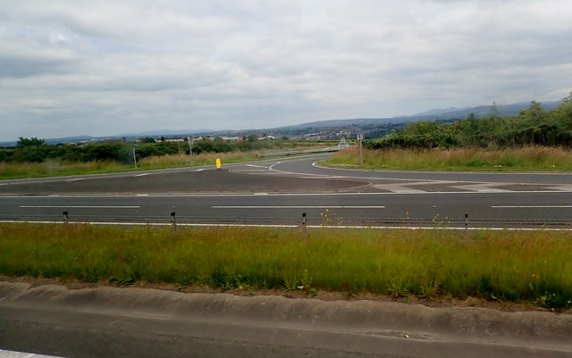 The Doran's Hill Interchange on the A1