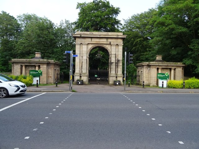 Gateway and lodges to Haigh Hall Park