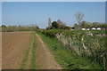 Path approaching Tythrop Park Farm