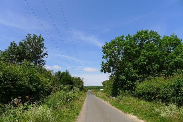 Minor road north-east of Ryhall