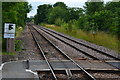 Railway tracks north from Market Rasen station