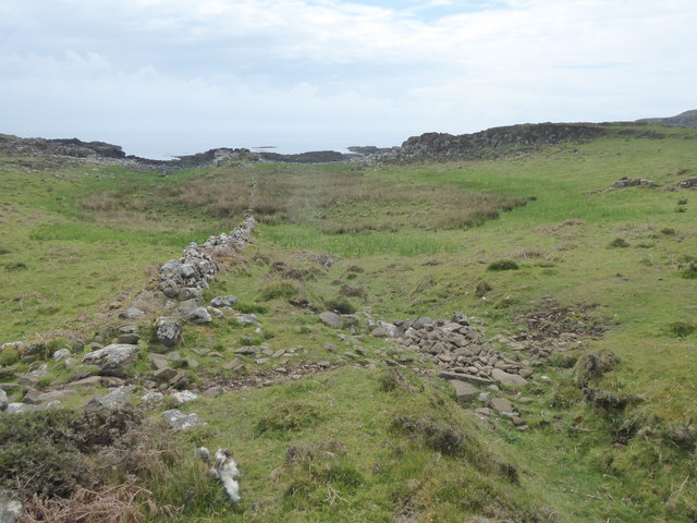 Old wall, Isle of Muck