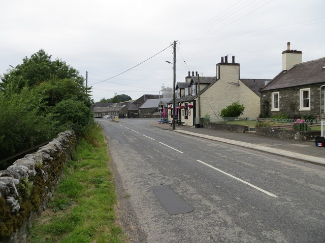 Road (A714) at Bladnoch © Peter Wood cc-by-sa/2.0 :: Geograph Britain ...