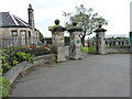 Entrance gates to the Scoonie Brae Cemetery