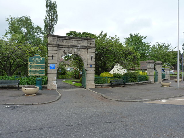The Letham Glen entrance gateway