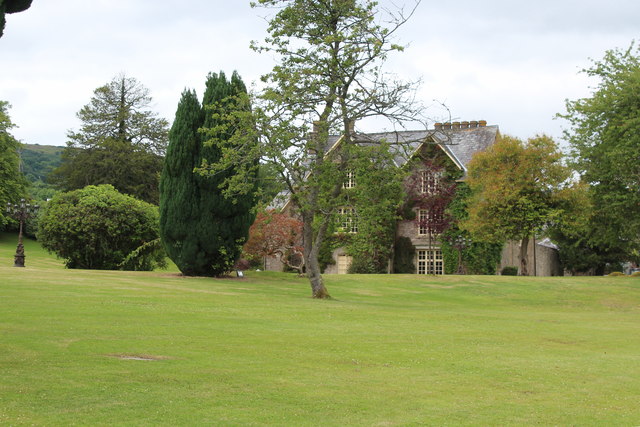 The grounds of Llanwenarth House