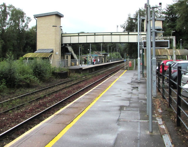 Ystrad Mynach railway station footbridge