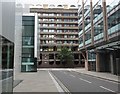 Outside the Barbican