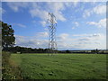 Pylon in a grass field